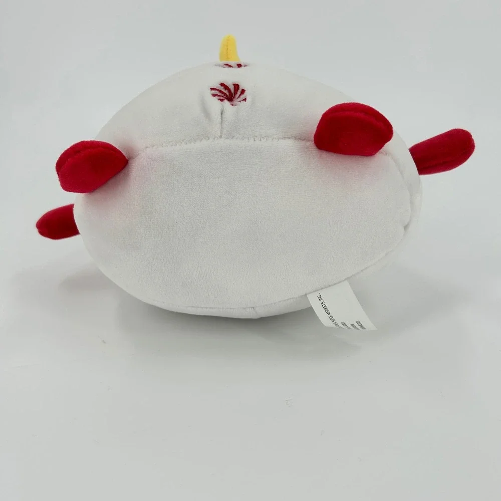 Snowman Plush Santa Hat Peppermint Buttons Christmas 7 Inch